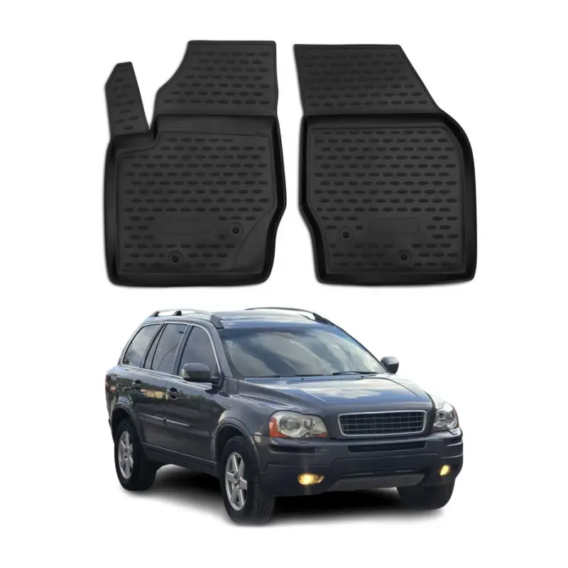 OMAC Gummimatten Fußmatten für Volvo XC90 2002-2014 TPE Automatten Schwarz 2x Sichere Zahlung