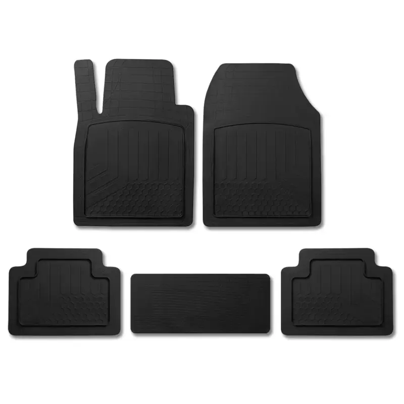Fußmatten Gummimatten 3D Matte für Mercedes M Klasse W164 W166 Gummi Schwarz 5x Highlight