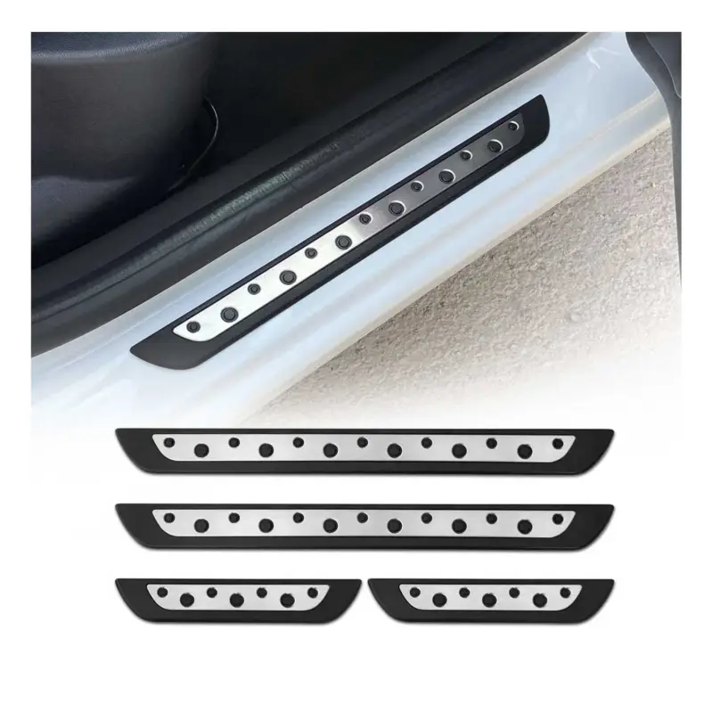 Aktuell Einstiegsleisten Türschweller für Mitsubishi Delica Eclipse Edelstahl Chrom 4x