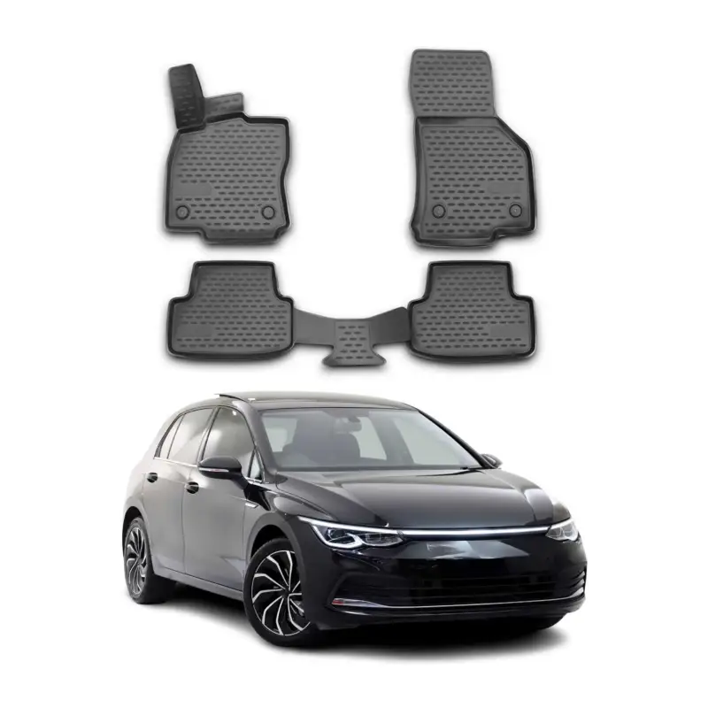 OMAC Gummimatten Fußmatten für VW Golf 2019-2026 TPE Automatten Schwarz 4x Bestseller
