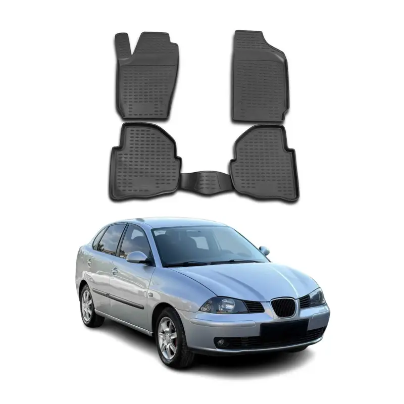 Beliebt OMAC Gummimatten Fußmatten für Seat Cordoba 2003-2009 TPE Automatten Schwarz 4x
