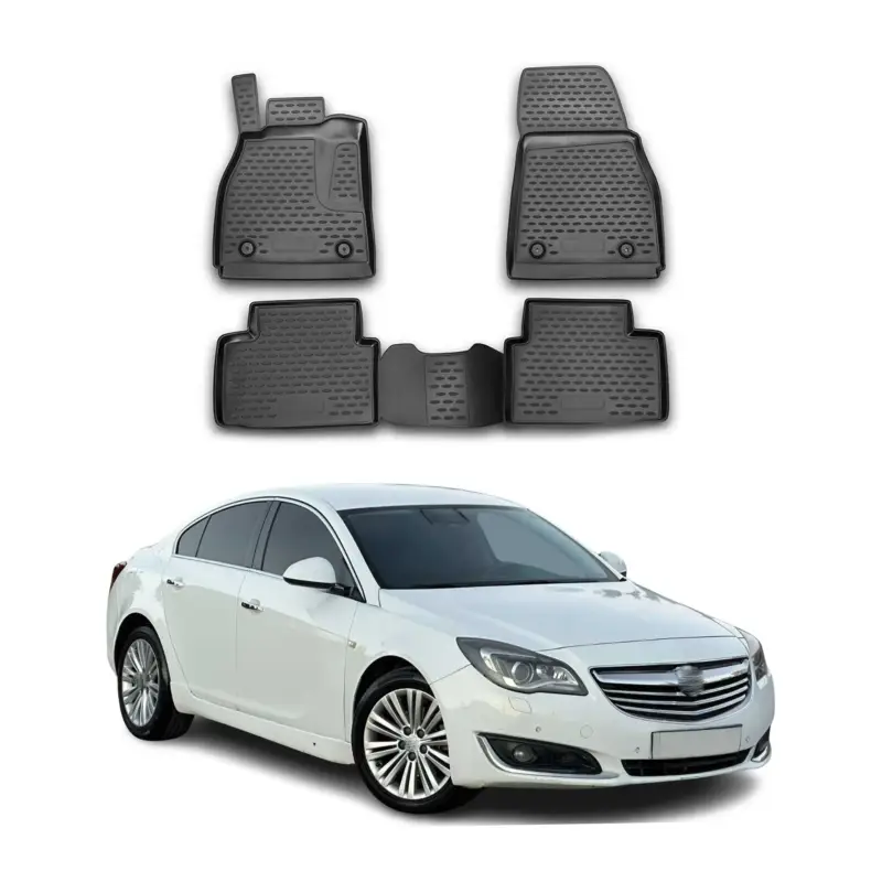 OMAC Gummimatten Fußmatten für Opel Insignia 2008-2017 TPE Automatten Schwarz 4x Ausverkauf
