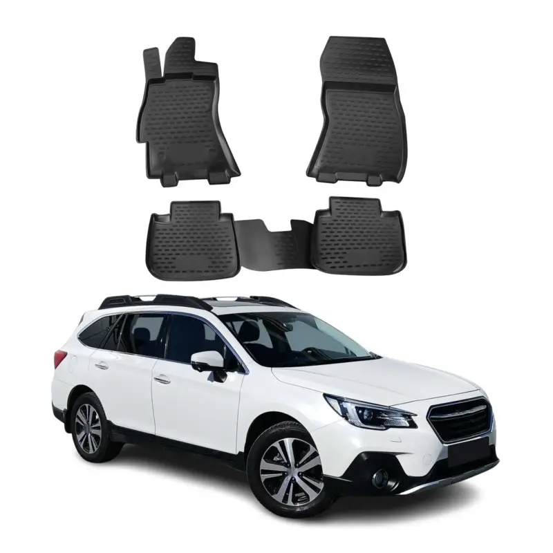 Finale Aktion OMAC Gummimatten Fußmatten für Subaru Outback 2015-2019 TPE Automatte Schwarz 4x