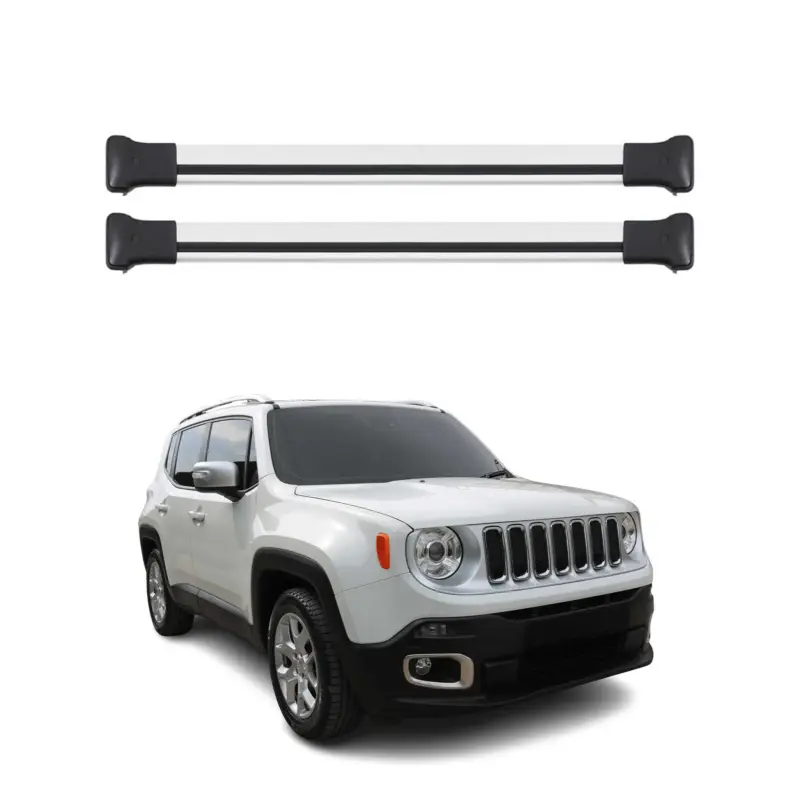Wochenendangebot Dachträger Gepäckträger für Jeep Renegade 2015-2025 Relingträger Alu Silber