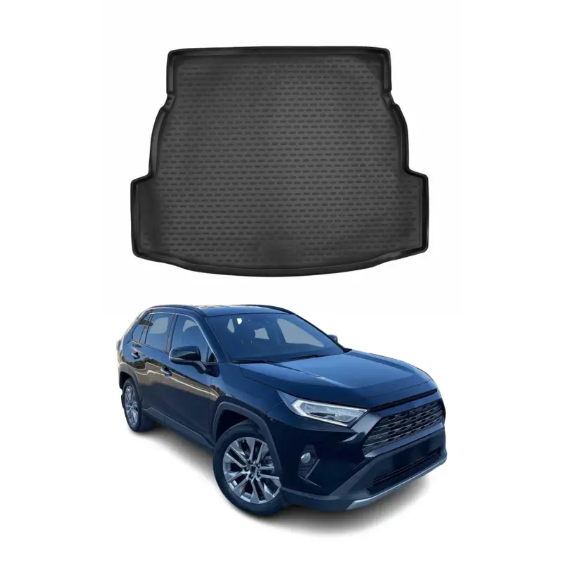 Neu Im Sortiment Kofferraummatte Kofferraumwanne für Toyota RAV4 Hybrid 2018-2024 Gummi TPE