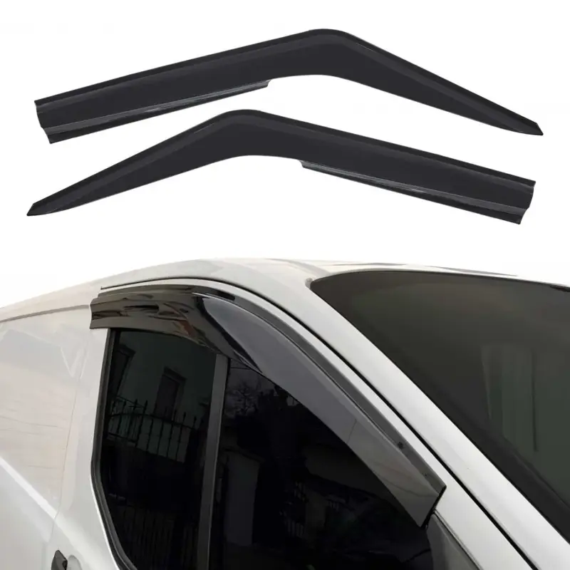 Windabweiser Regenabweiser für VW T4 Transporter 1990-2003 Schwarz 2tlg Markenprodukt