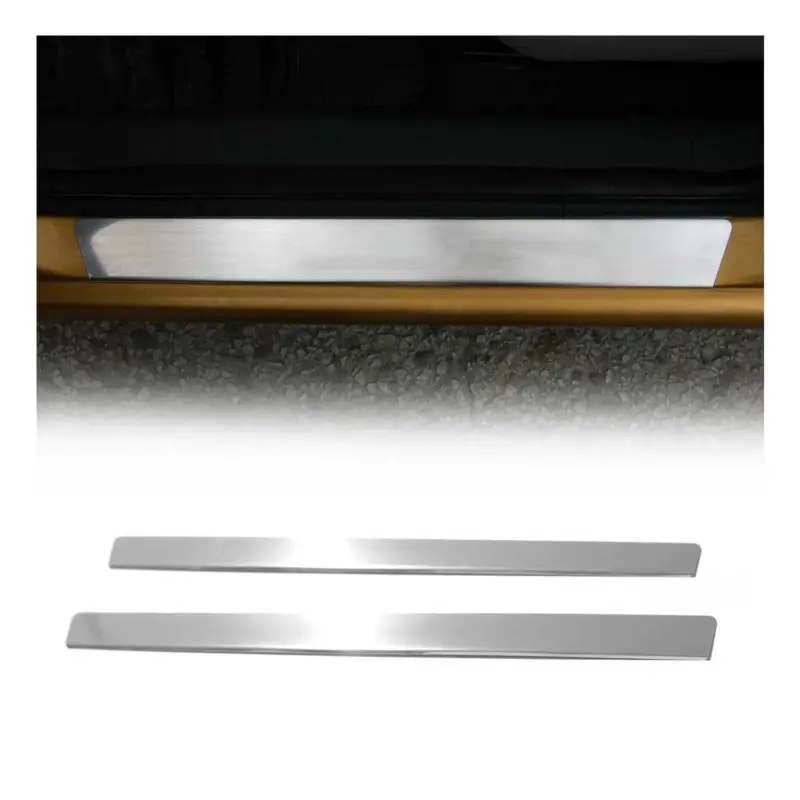 Zertifiziert Einstiegsleisten Türschweller für Citroen C2 2003-2009 Edelstahl Chrom 2tlg