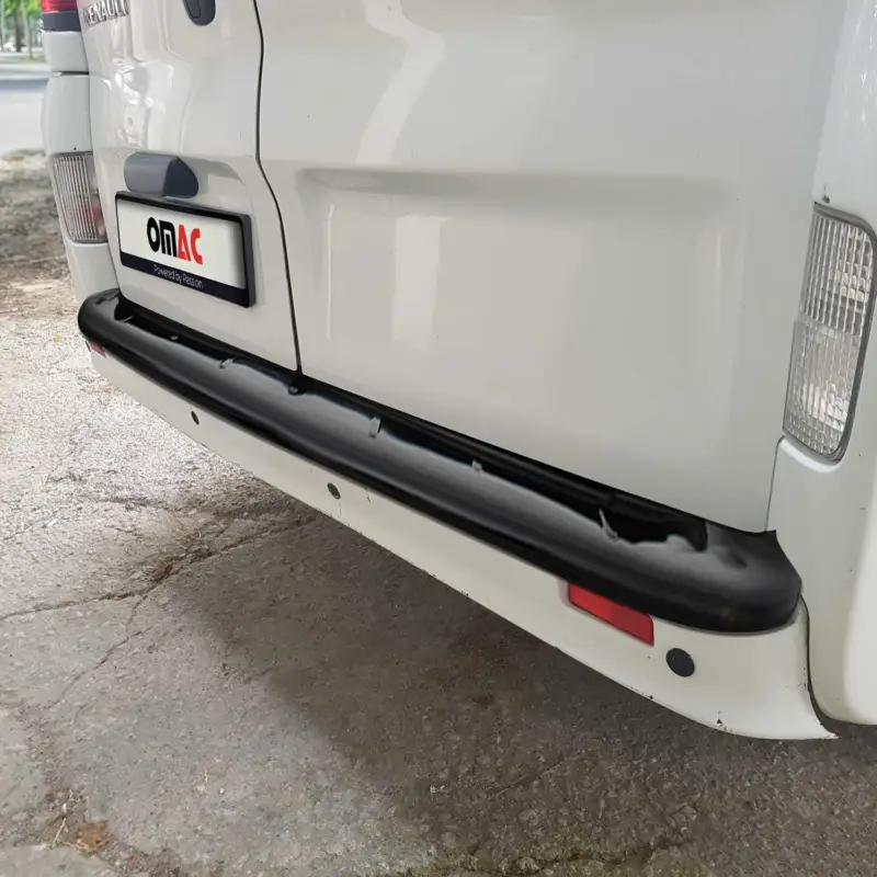 Geprüft Ladekantenschutz Stoßstange für Renault Trafic II 2001-14 Acryl glänzend schwarz