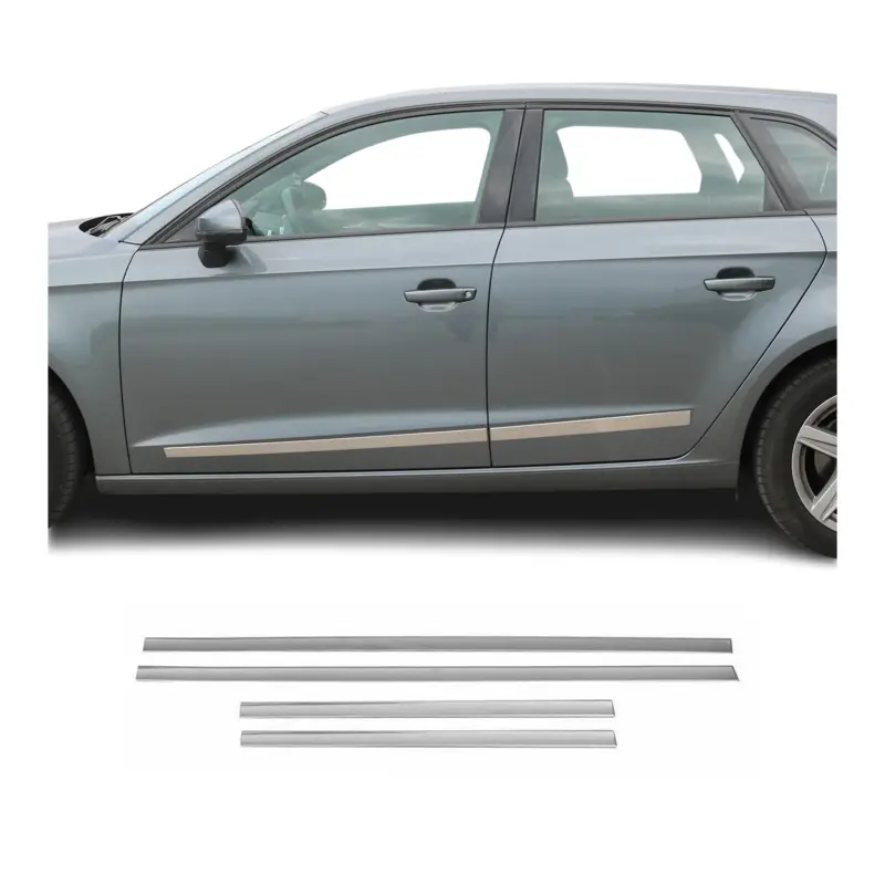 Zertifiziert Seitentürleiste Türleisten Türschutzleiste für Chevrolet Aveo 2006-2012 Chrom 4x