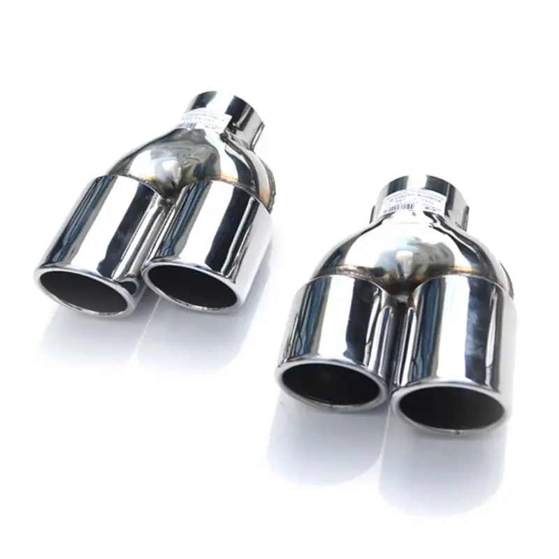 Zertifiziert Auspuffblende Endrohr für Mercedes E Klasse W212 2009-2016 Edelstahl Chrom 2tlg