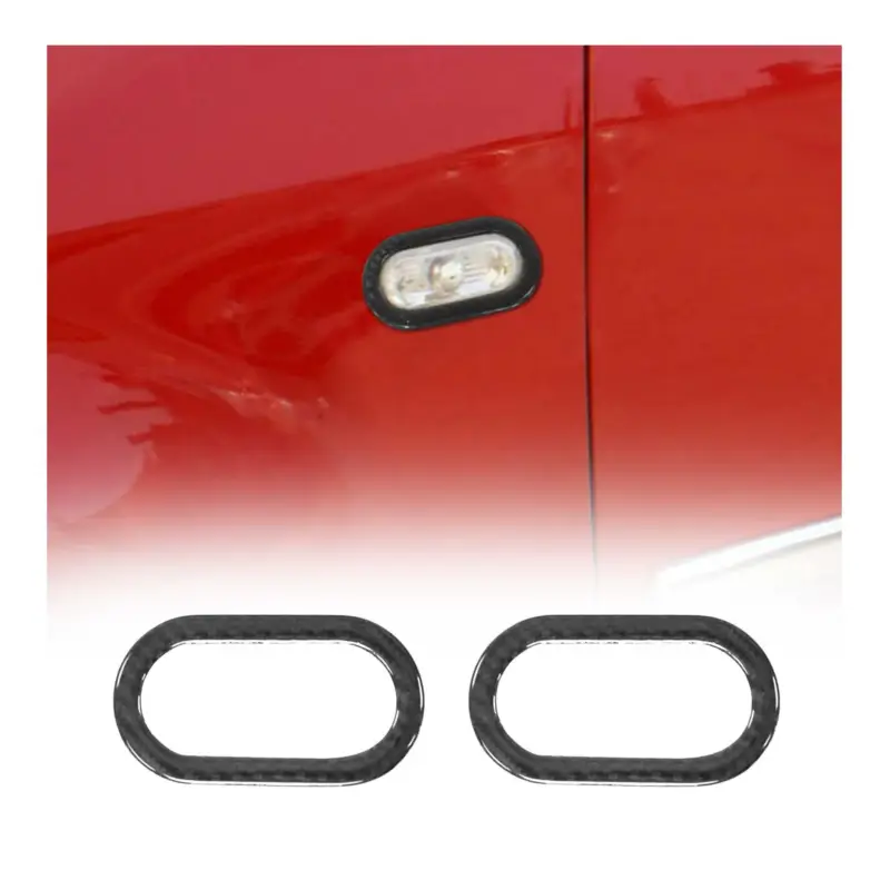 Versand Am Gleichen Tag Blinkerrahmen Blinker Umrandung für Ford Galaxy 1995-2006 Echt Carbon Schwarz 2x