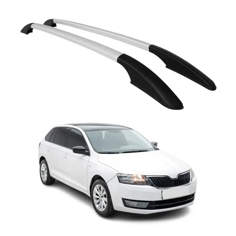 Aktuell Aluminium Dachreling Relingträger für Skoda Rapid Spaceback 2013-2019 Silber