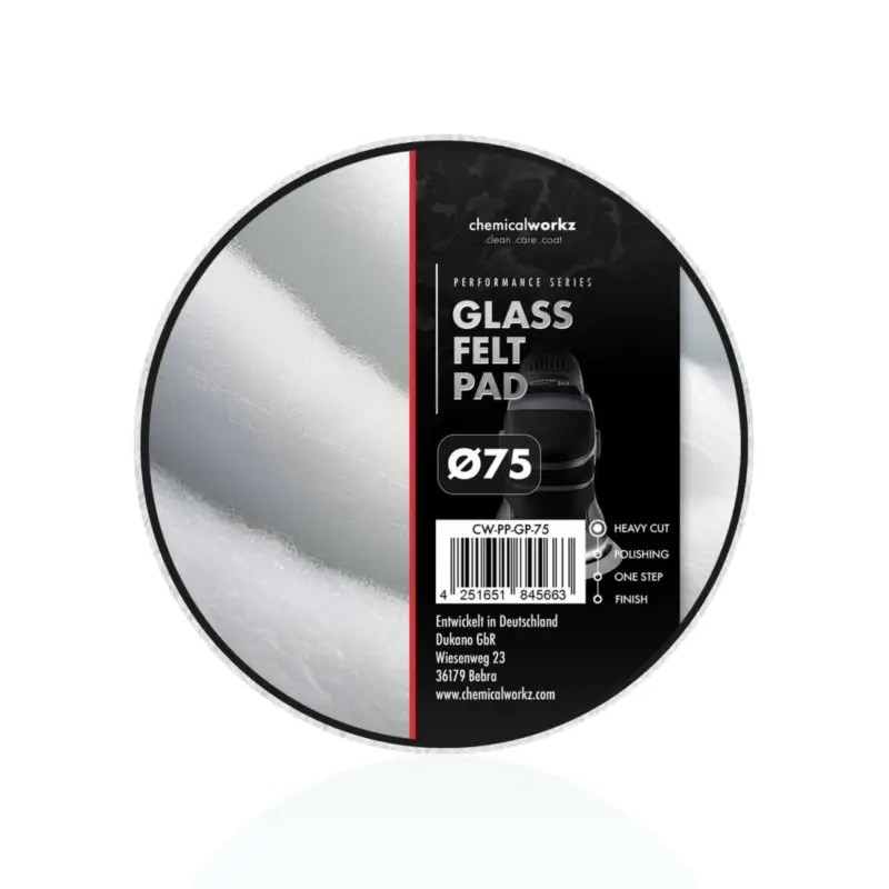 Sonderaktion chemicalworkz Glass Felt Perfomance Pad 75mm