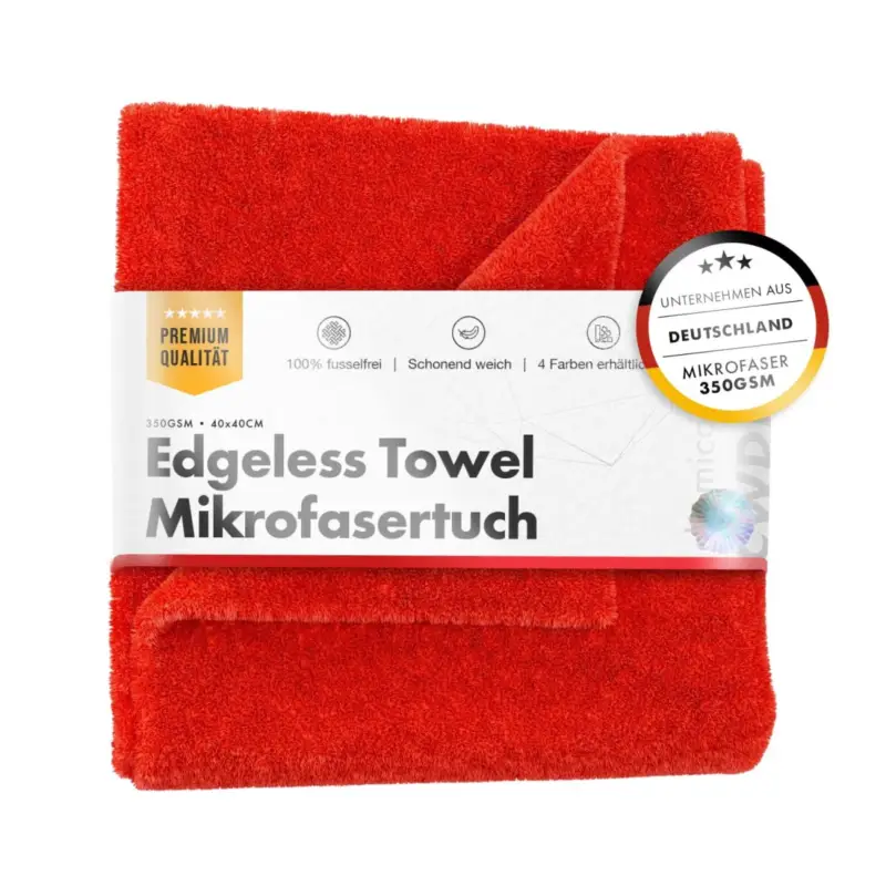 chemicalworkz Edgeless Towel 350GSM Rot Poliertuch 40×40cm Aktuell