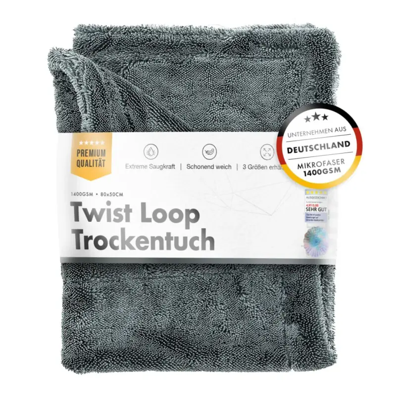 chemicalworkz Shark Twisted Loop Towel 1400GSM Grau Trockentuch 80x50cm Jetzt Kaufen