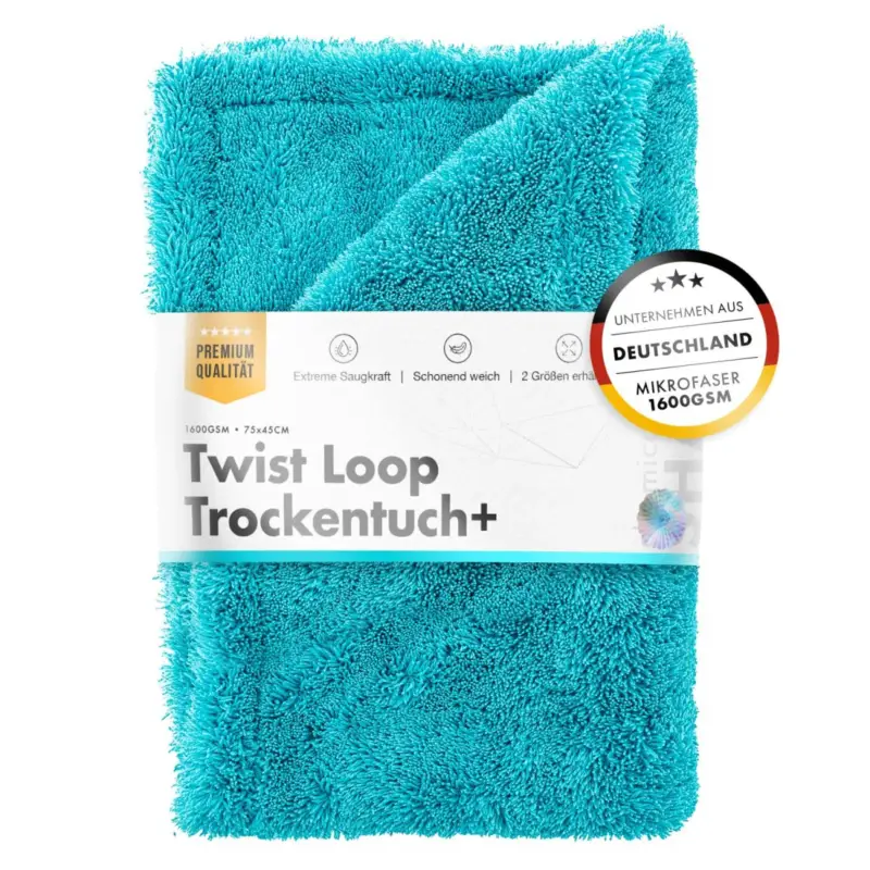 Markenprodukt chemicalworkz Premium Twisted Towel 1600GSM Türkis Trockentuch 50×80cm
