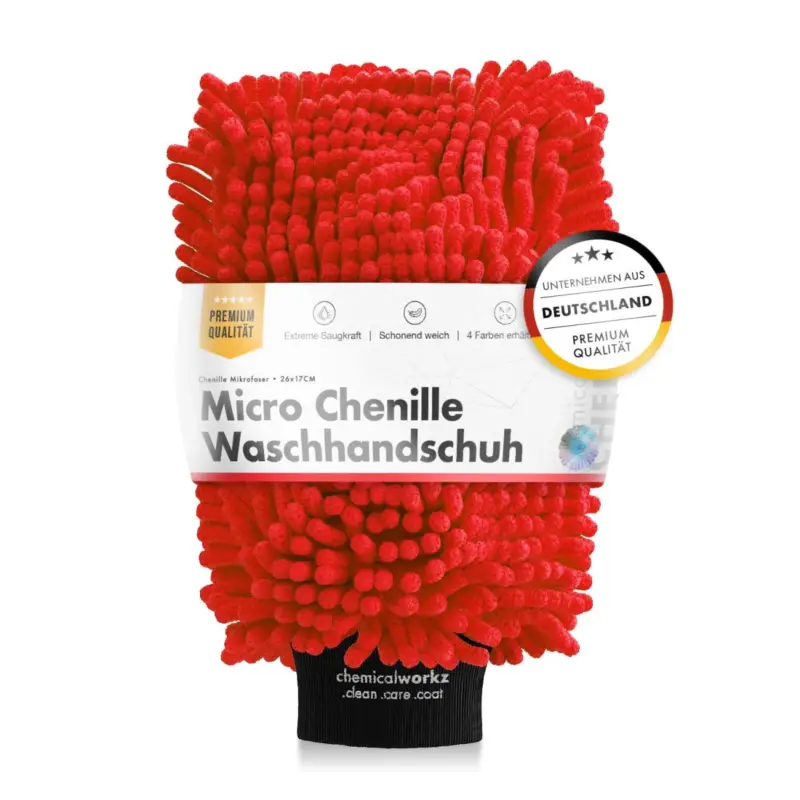 chemicalworkz Chenille Wash Mitt Rot Sonderangebot
