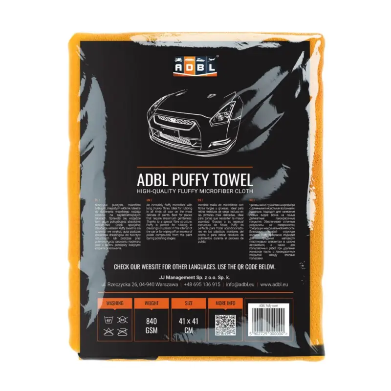 Top-Preis ADBL Puffy Towel Poliertuch 840GSM 41×41