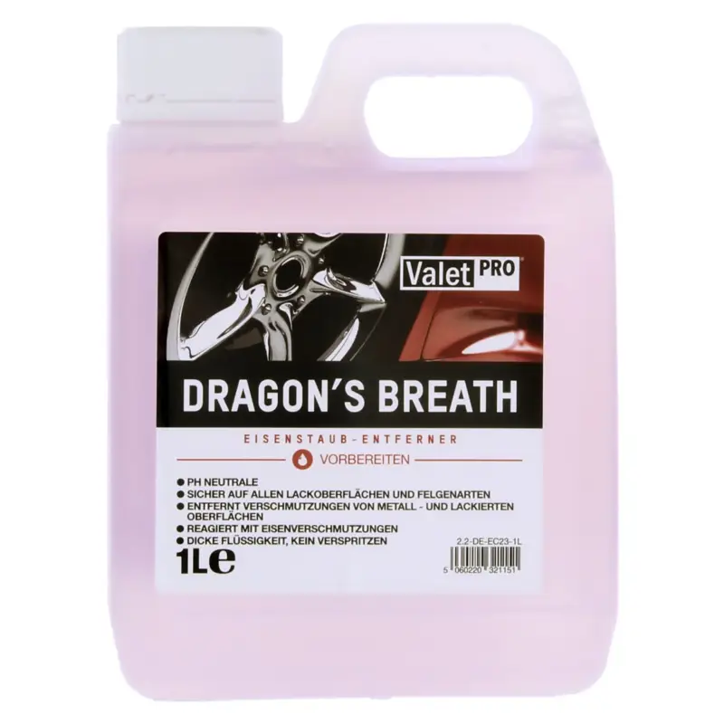 Neu Im Sortiment ValetPRO Dragon's Breath Flugrostentferner 1L