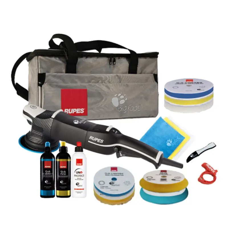 Preisreduziert Rupes Big Foot LHR 15 Mark V Exzenterpoliermaschine LUXUS-Kit 16-Teilig