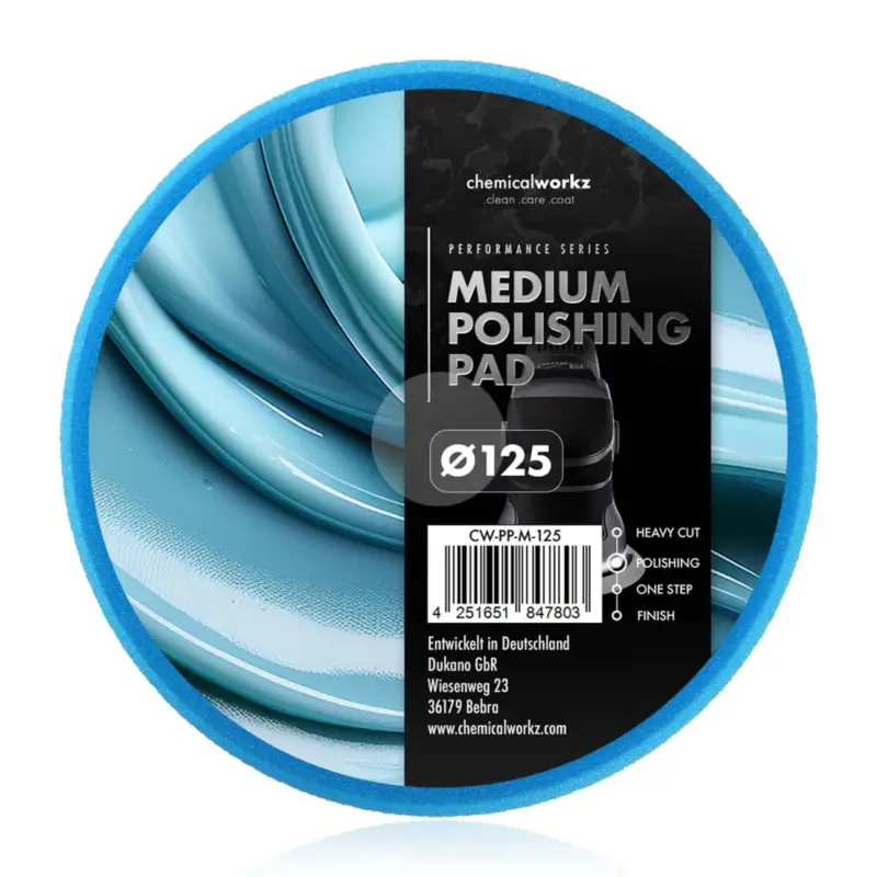 chemicalworkz Medium Polishing Performance Pad 125mm blau Nur Heute