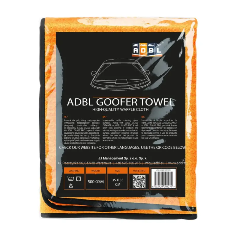 ADBL Goofer Towel Glasreinigungstuch 500GSM 35×35 Letzte Chance