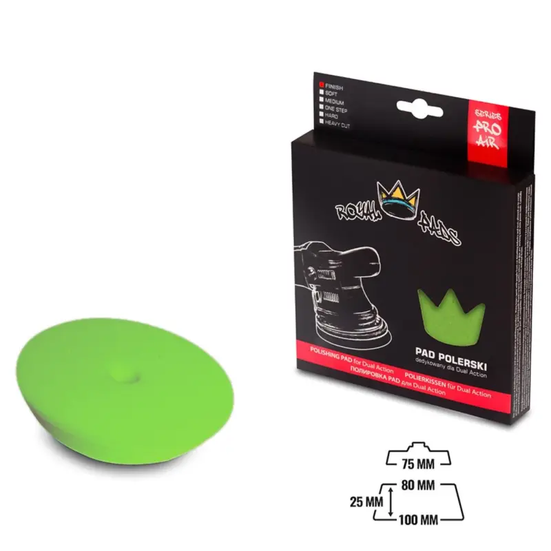 Knallerangebot Royal Pads AIR Finish Schaum-Polierpad 80mm grün