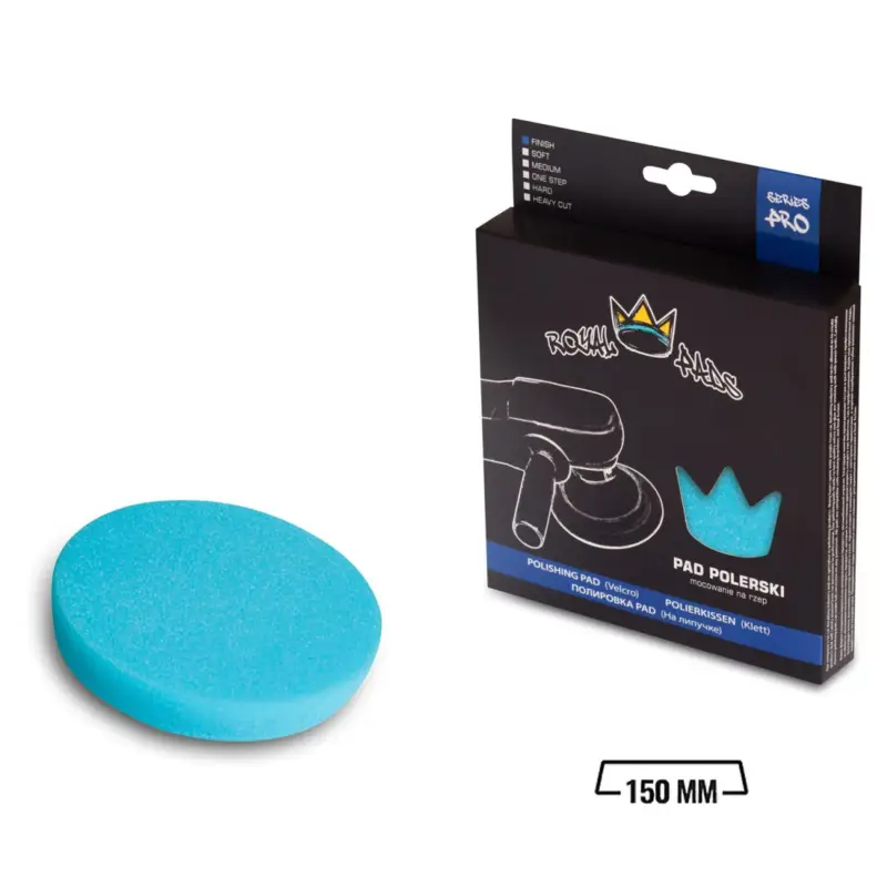 Royal Pads - PRO Finish Schaum-Polierpad 150mm hellblau Begrenztes Angebot