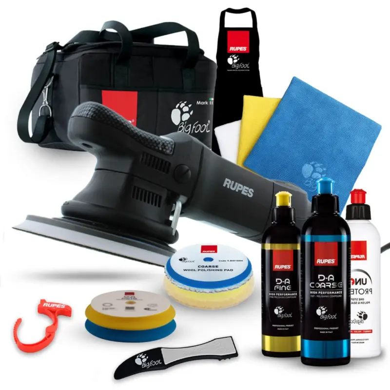 Saisonangebot Rupes BigFoot LHR 21ES Exzenterpoliermaschine Luxus Kit, 15-teilig