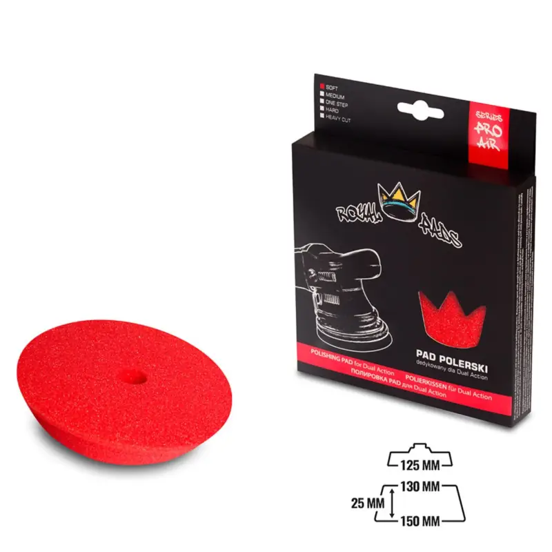 Direktkauf Royal Pads AIR Soft Schaum-Polierpad 130mm rot