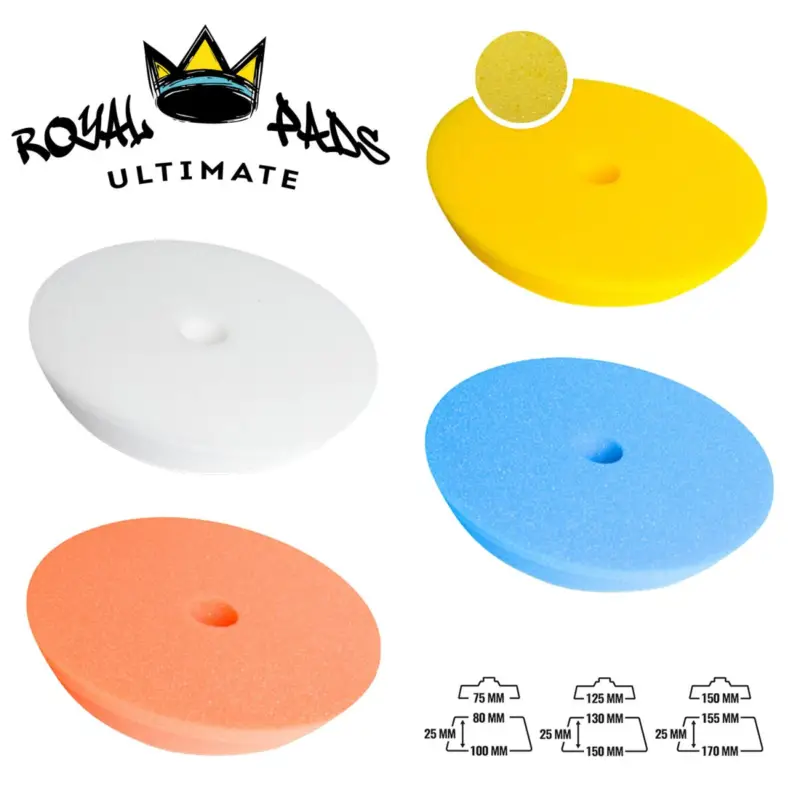 Echt Royal Pads - ULTIMATE Line Polierpad 4 Härtestufen in 3 Größen wählbar