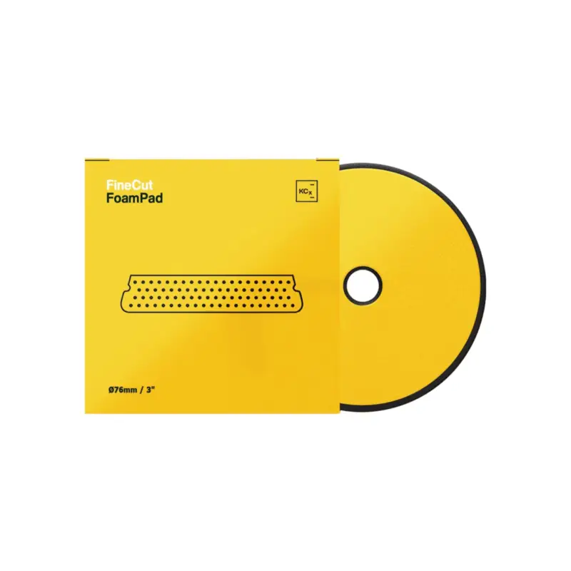 Koch Chemie Fine Cut Foam Pad Polierschwamm Ø76mm Gelb Markenprodukt
