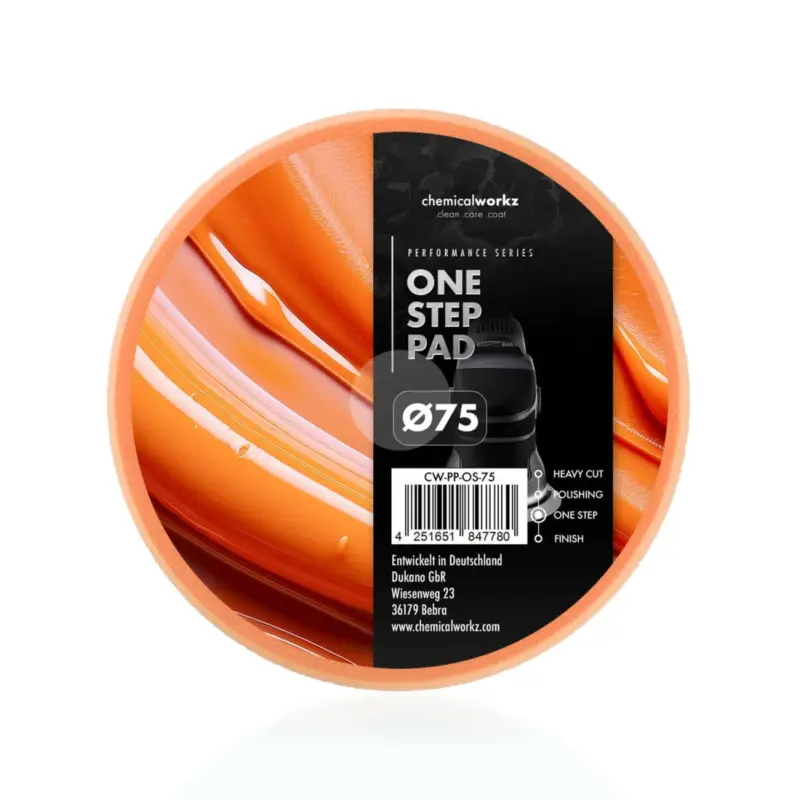 Jetzt Kaufen chemicalworkz One Step Performance Pad 75mm orange