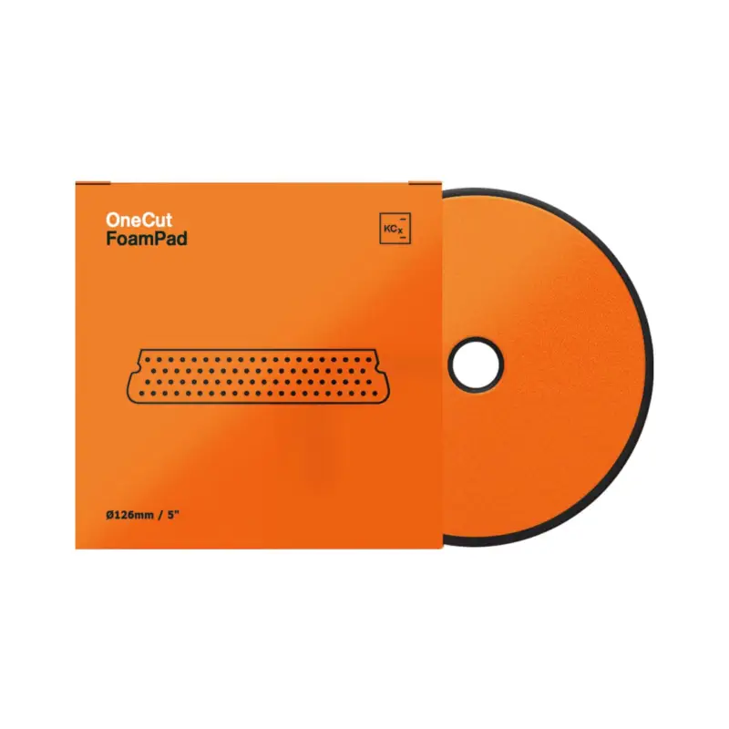 Neu Im Sortiment Koch Chemie One Cut Foam Pad Polierschwamm Ø126mm Orange
