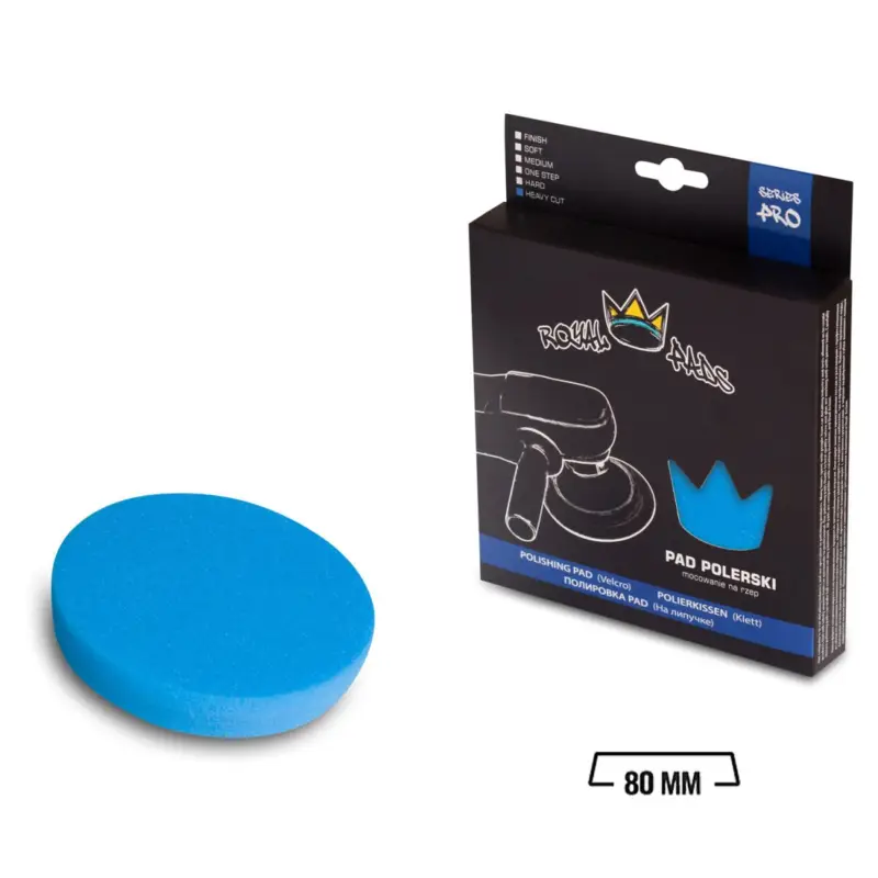Knallerangebot Royal Pads - PRO Heavy Cut Schaum-Polierpad 80mm blau
