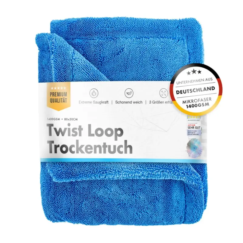 Jetzt Kaufen chemicalworkz Shark Twisted Loop Towel 1400GSM Blau Trockentuch 80x50cm