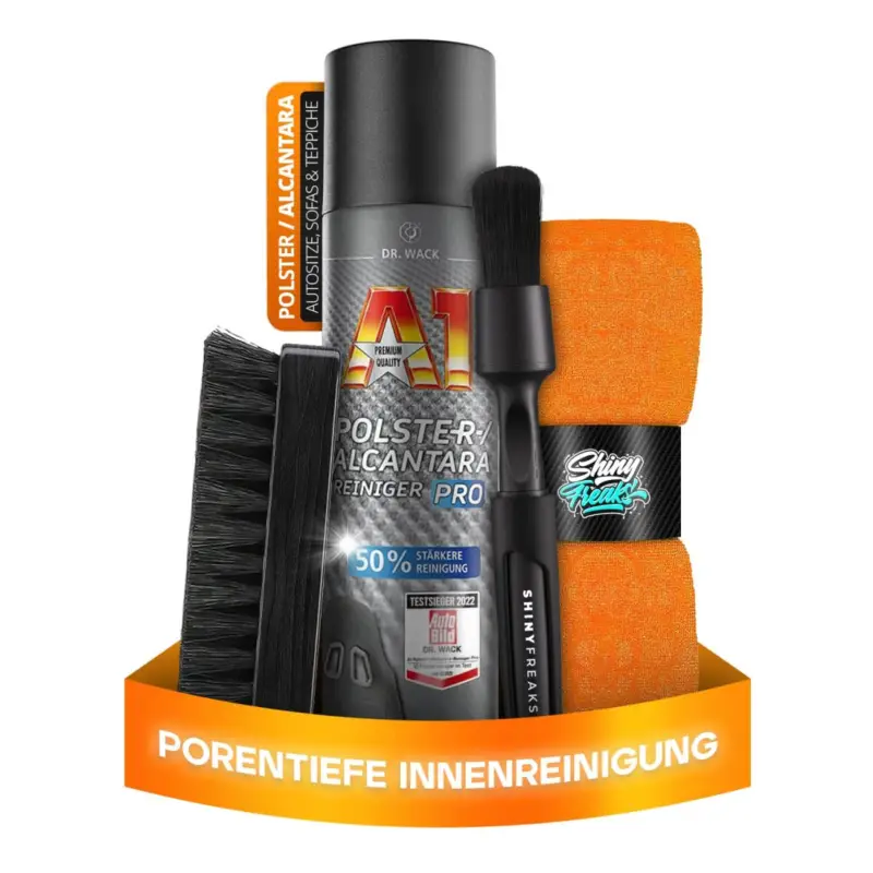Dr. Wack Polsterpflege Set A1 Polster Alcantara Reiniger Pro 400ml + Zubehör (4-teilig) Must-Have