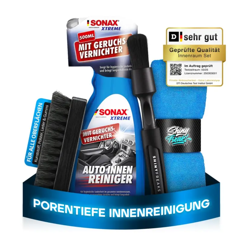 SONAX Innenraum-Set XTREME AutoInnenReiniger 500ml + Zubehör (4-teilig) Begrenztes Angebot