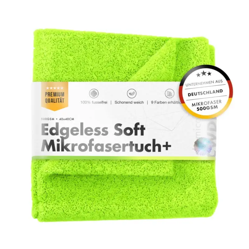 chemicalworkz Edgeless Soft Touch Towel 500GSM Grün Poliertuch 40×40cm Garantierte Lieferung