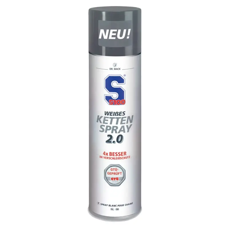 Dr. Wack S100 Weißes Kettenspray 2.0 Ölspray 400ml Markenprodukt