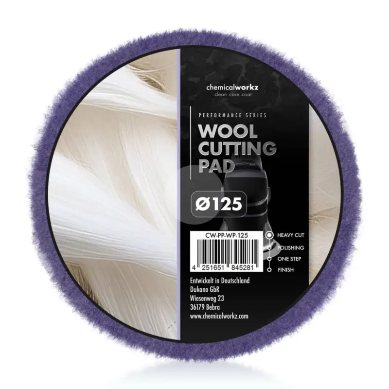 Neu Im Sortiment chemicalworkz Wool Cutting Perfomance Pad 125mm