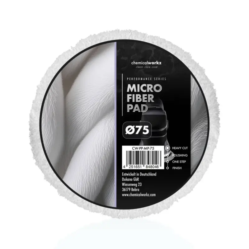 Neuheit chemicalworkz Microfiber Performance Pad 75mm