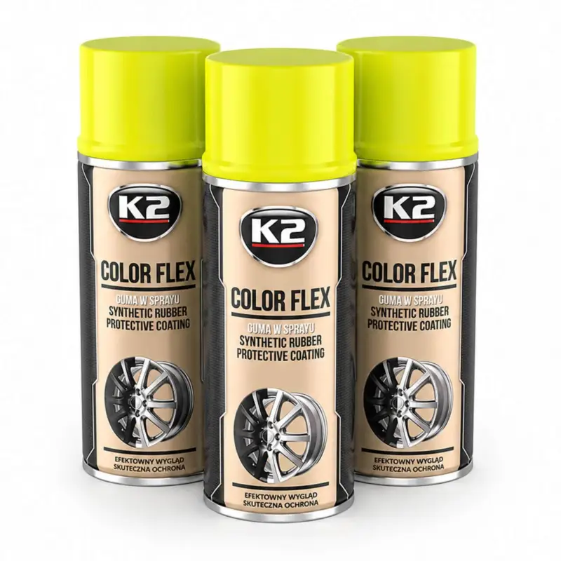 3x K2 COLOR FLEX Sprühfolie gelb 400ml Top-Preis