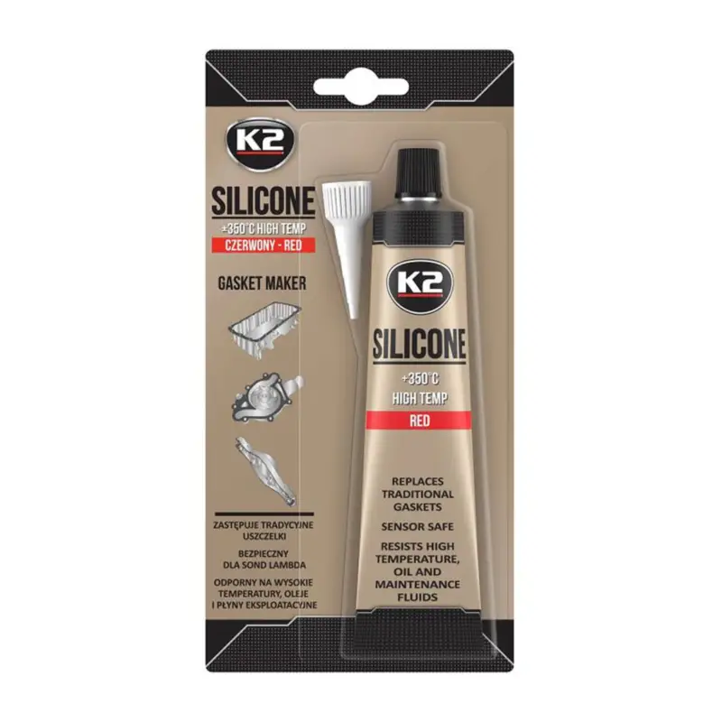 Neue Kollektion K2 Silicone +350°C Hochtemperatursilikon Red 85g