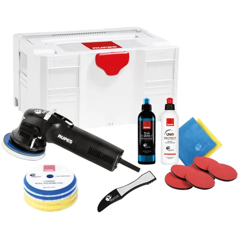 Rupes BigFoot LHR 12E Duetto Exzenterpoliermaschine Systainer Kit, 17-teilig Neu Im Sortiment