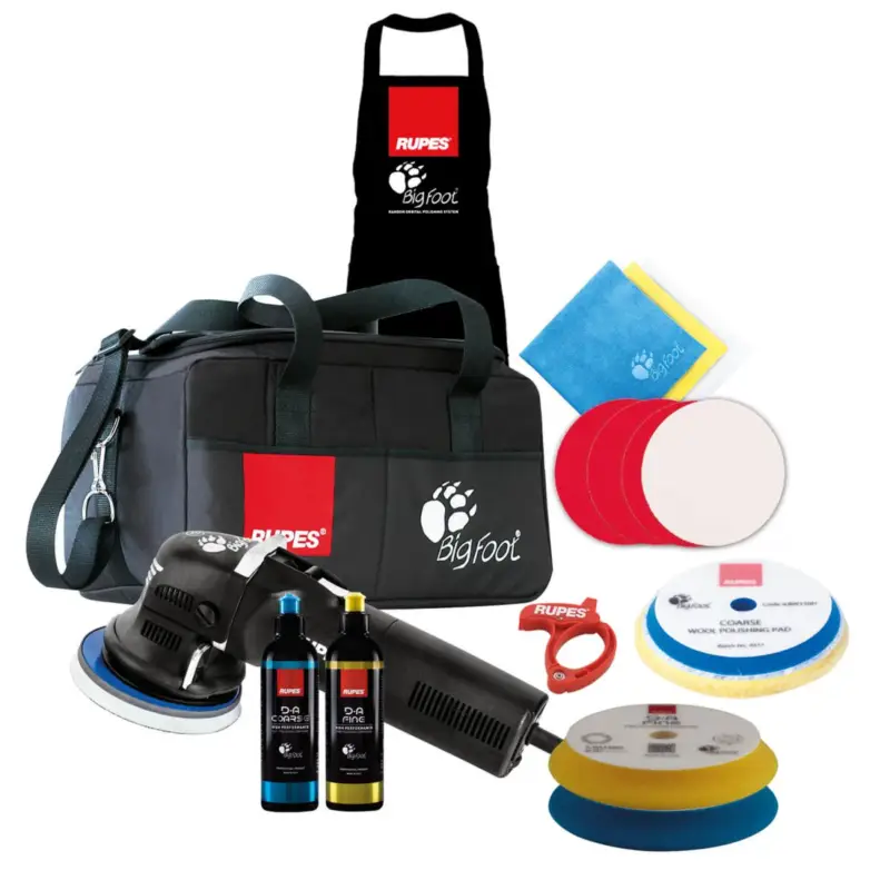 Rupes BigFoot LHR 12E Duetto Exzenterpoliermaschine Luxus Kit, 17-teilig Schnäppchen
