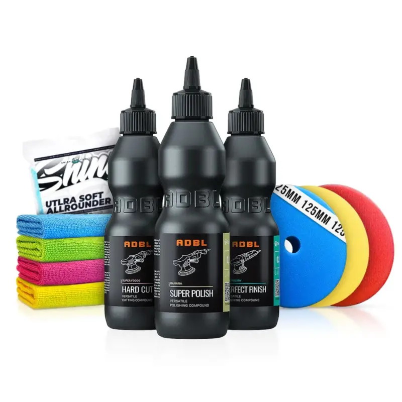 Neue Kollektion ADBL Politur Set 200ml + Ø125mm Polierpads (10-teilig)