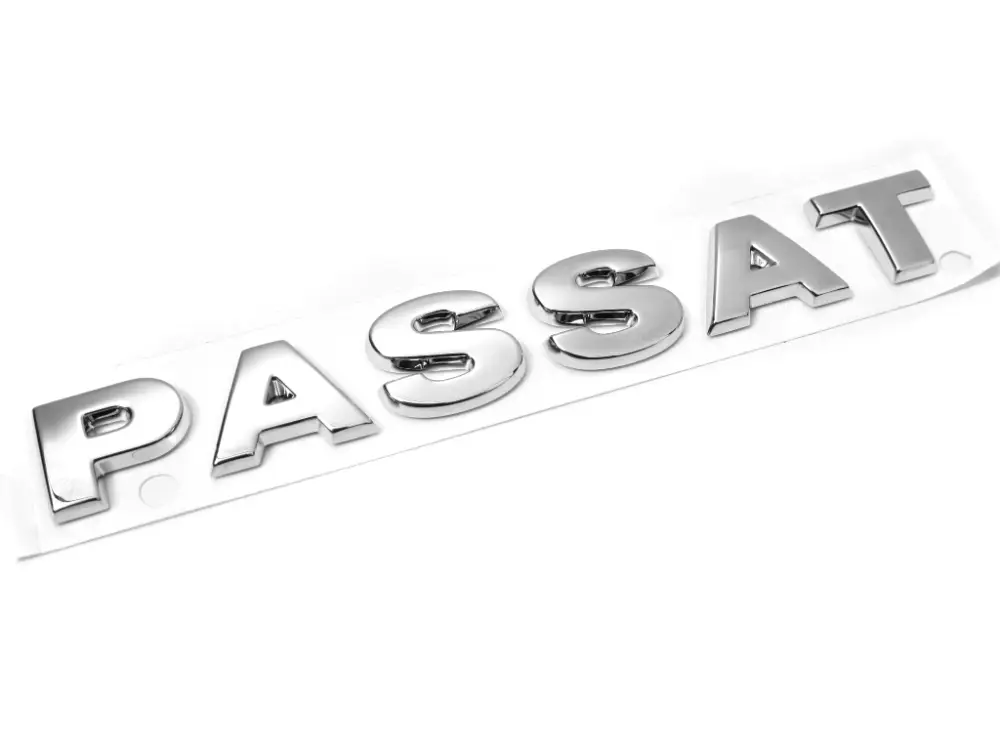 Original VW Passat Schriftzug hinten Aufkleber chrom Logo Heckklappe Emblem 3C0853687A739 Preis Gesenkt