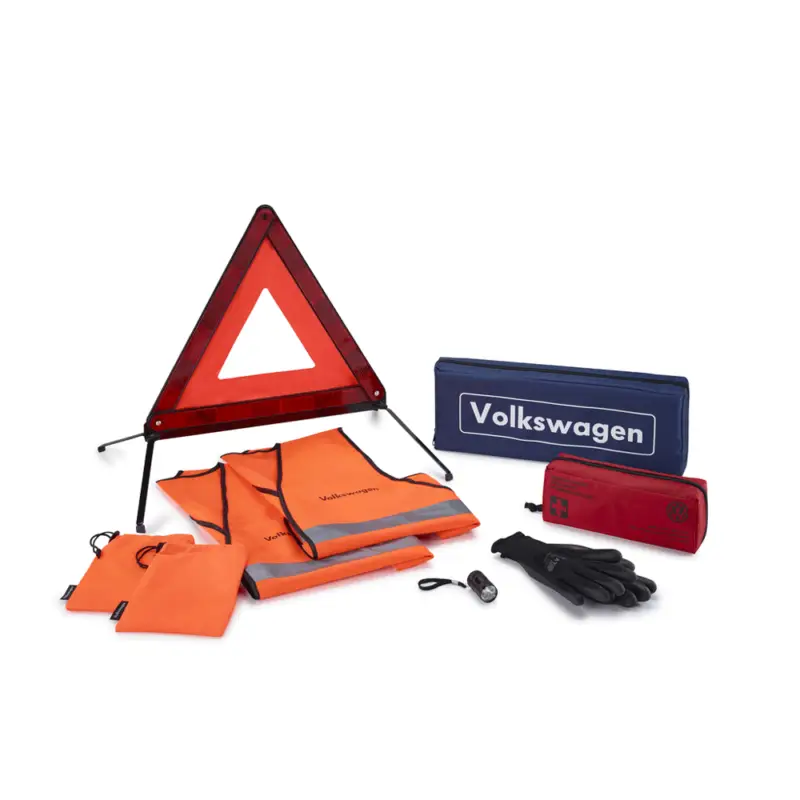 Abverkauf Original VW Sicherheitspaket Pannenhilfe Sicherheit Erste Hilfe Pannen Notfall Unfall