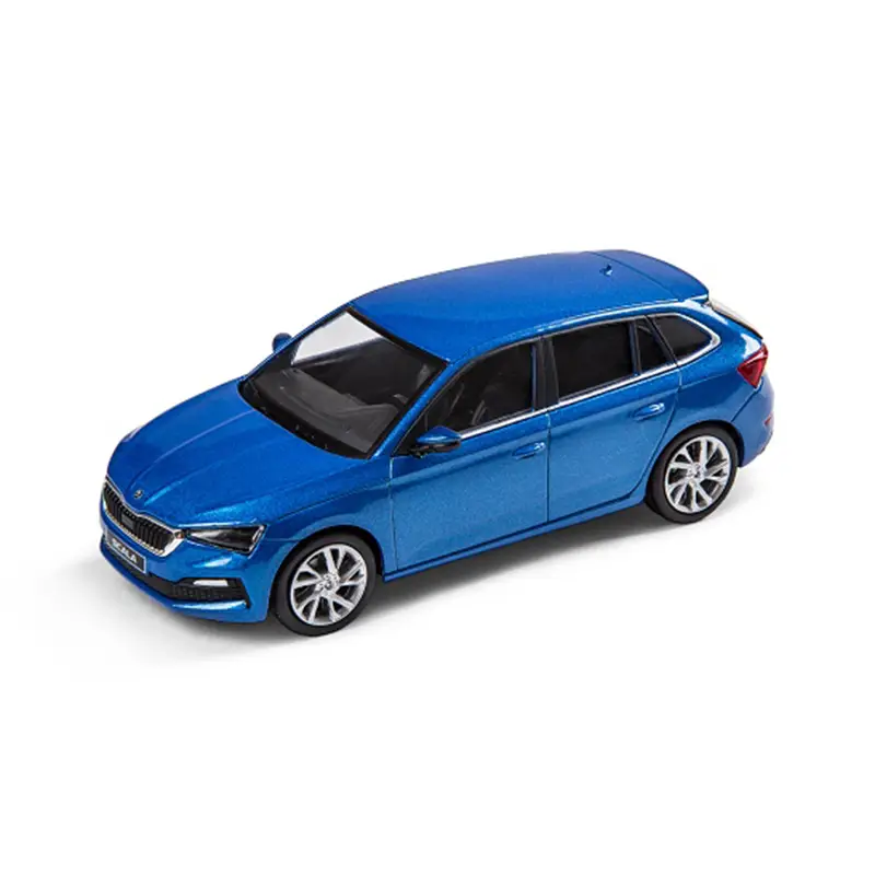Original Skoda Scala Modellauto 1:43 Race-Blau-Metallic Accessoires Sammlermodell Solange Der Vorrat Reicht